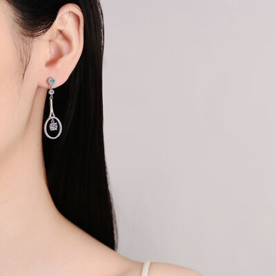 Deep Into Sterling Silver Drop Earrings