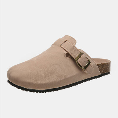 Colorado Suede Closed Toe Buckle Slide