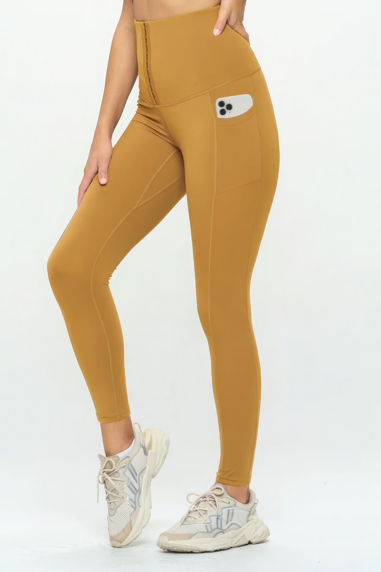 Body Shaper Fashion Yoga Legging - Mustard