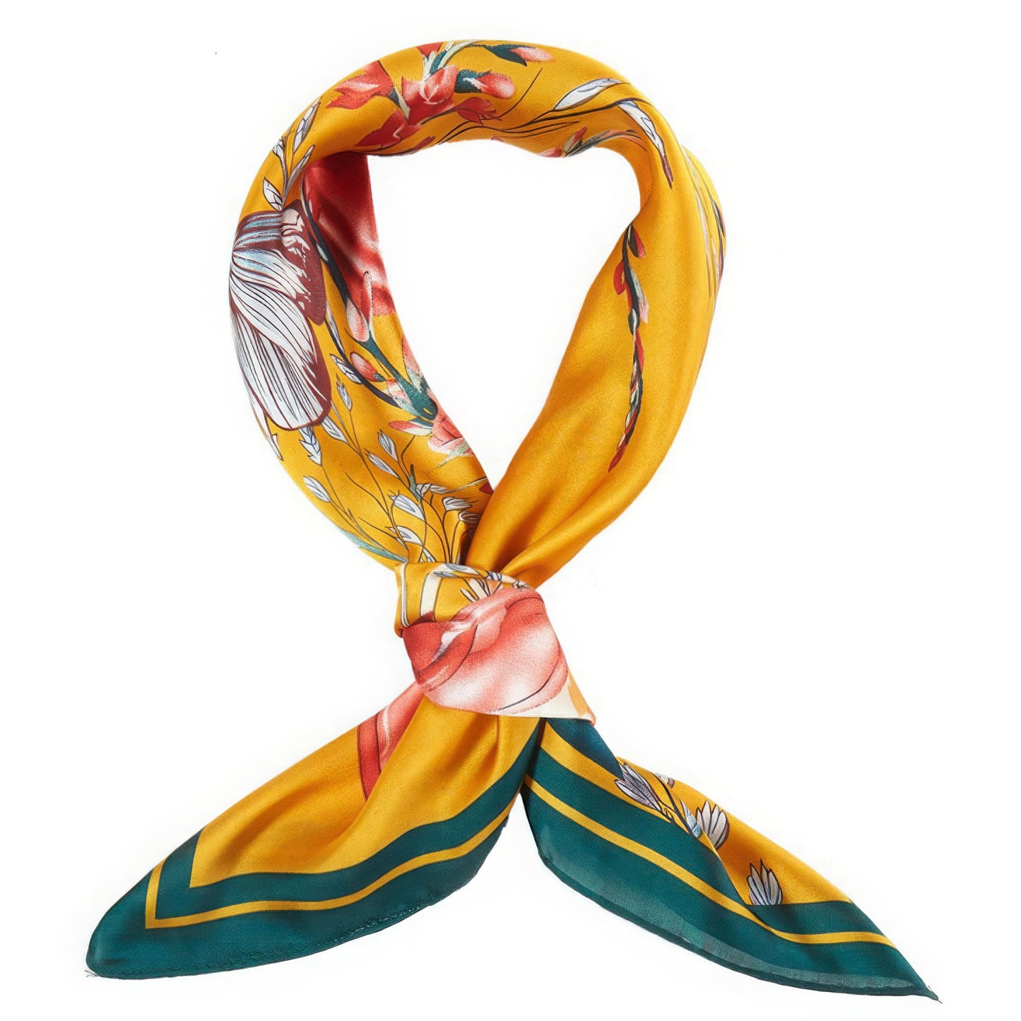 Floral Garden Print Bandana Kerchief