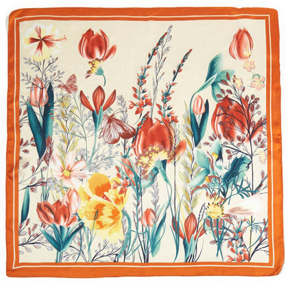 Floral Garden Print Bandana Kerchief