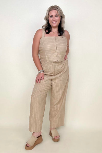 Keily Linen Pin Stripe Pants