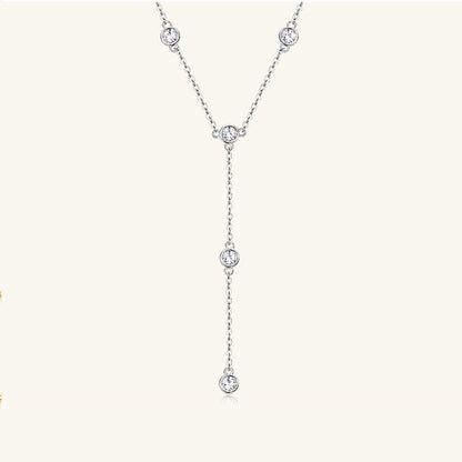 1.1 Carat Moissanite Sterling Silver Necklace