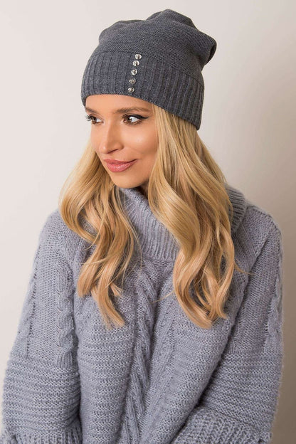 Deco Pearl Texture Beanie - Dark Heather Gray