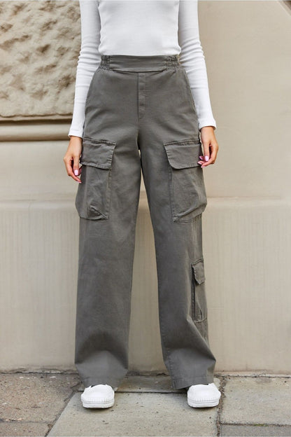 Tarin Straight Cotton Cargo Pants