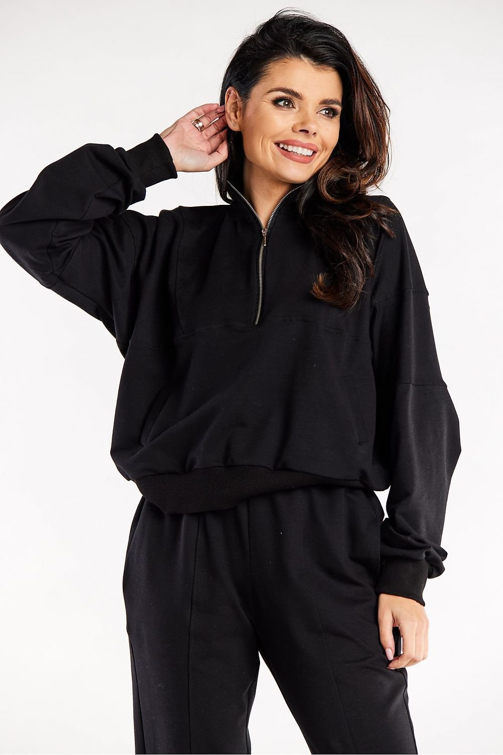 Rhea Half-Zip Pullover Sweatshirt