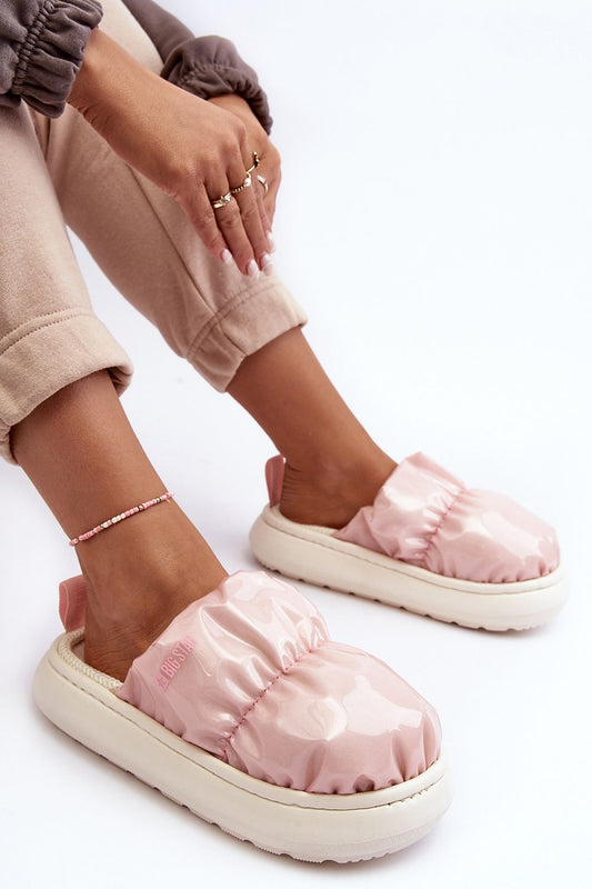 Women's Big Star Insulated Slippers - Baby Pink