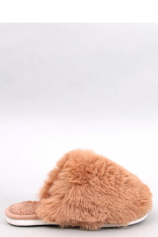Pasha Fuzzy Faux Fur Slippers - Caramel