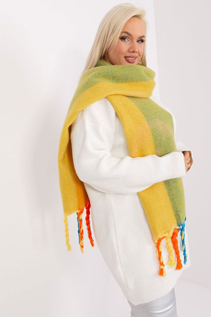 Wheaton Shawl Scarf  - Lime Peach