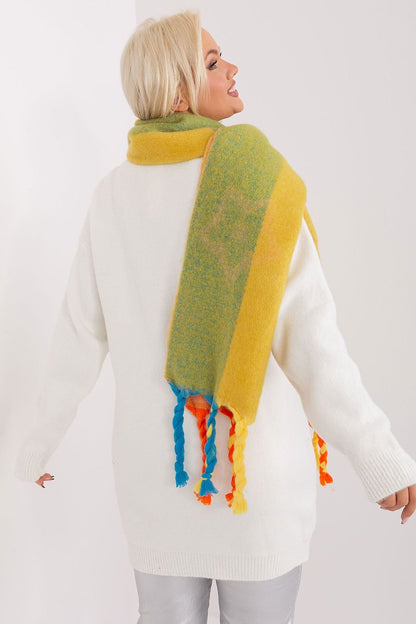 Wheaton Shawl Scarf  - Lime Peach