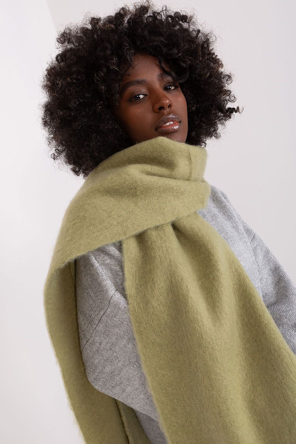 Wheaton Shawl Scarf - Powder Olive Green