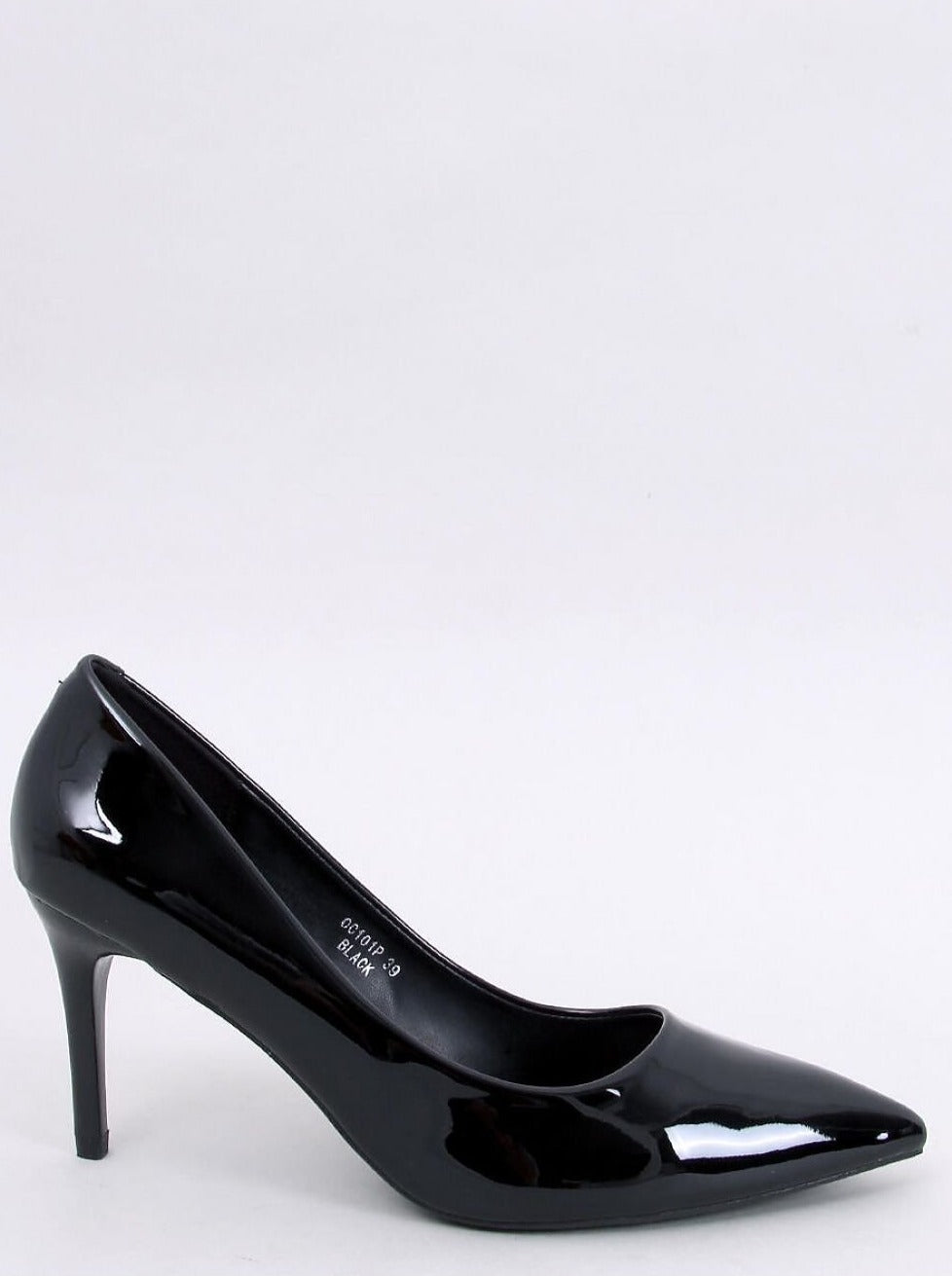 City Walk Patent Leather Lacquered Business Heel -Black