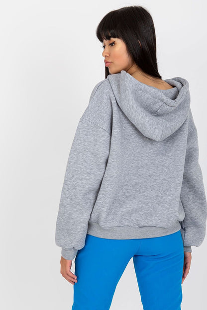 Hooded V Sweatshirt - Heather Gray