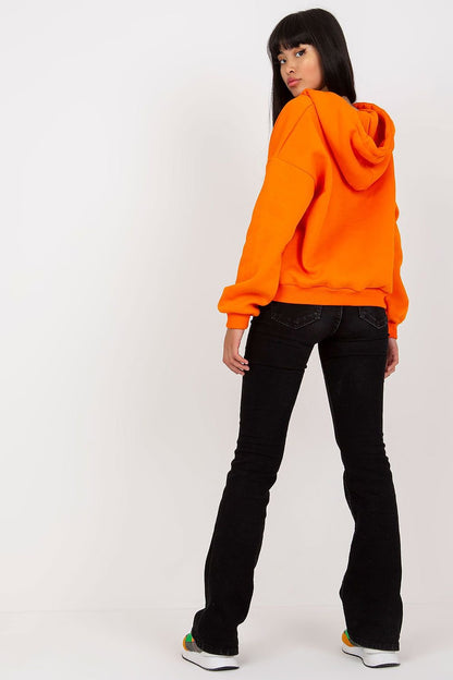 Hooded V Sweatshirt - Bright Orange