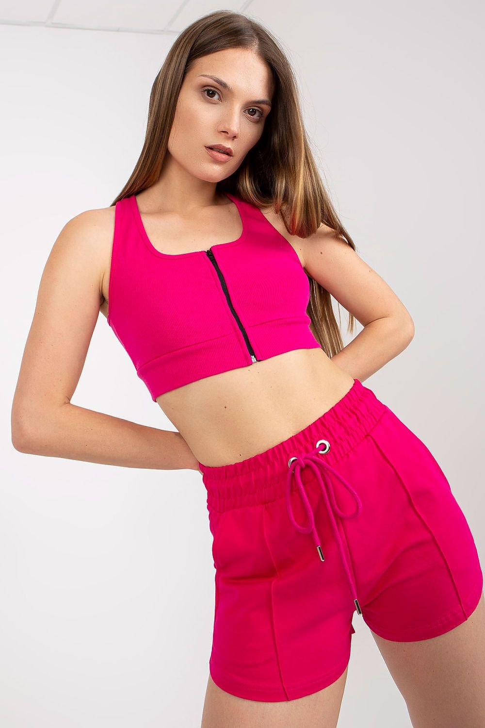 Basic Cotton Shorts - Hot Pink