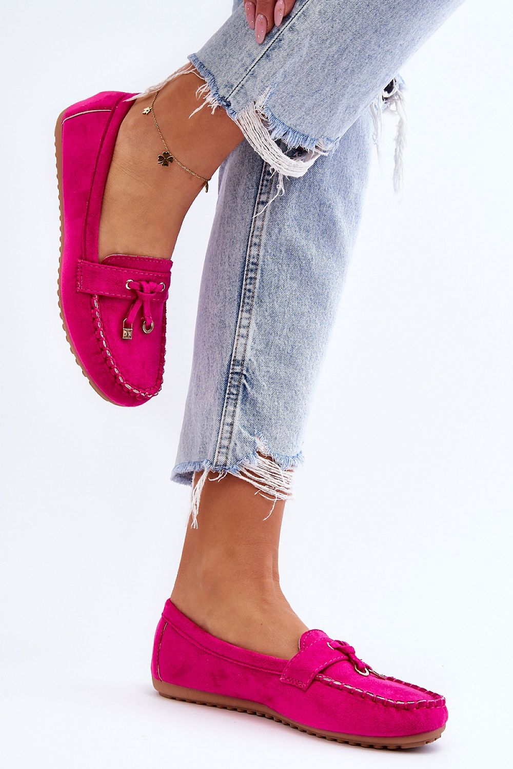 Women's Eco-Suede Blakely Moccasins - Fuchsia