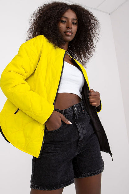 Karla Quilted Transitional Jacket - Yellow