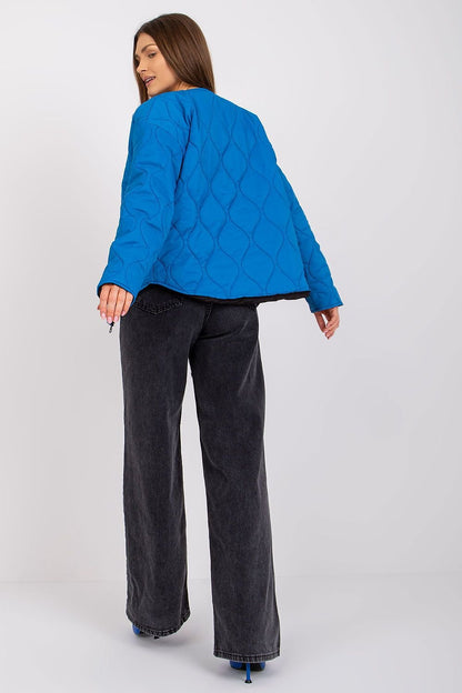 Karla Quilted Transitional Jacket - Aqua Blue