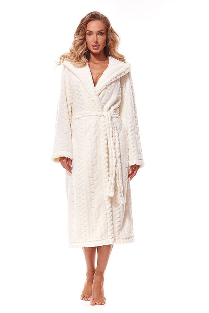 Eileen's Comfy Bathrobe - Ivory