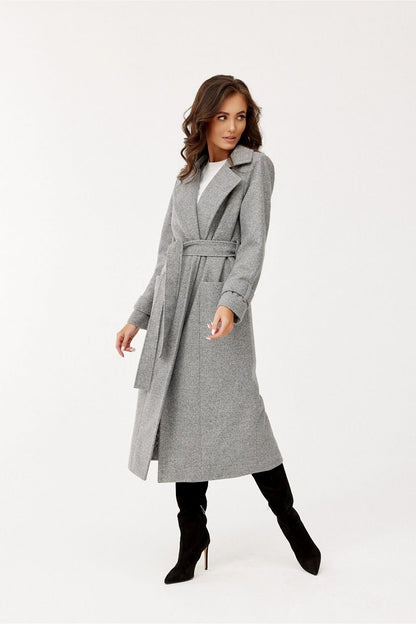 Livvy Long Downtown Coat - Heather Gray