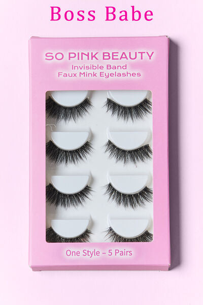 Faux Mink Eyelashes 5 Pairs