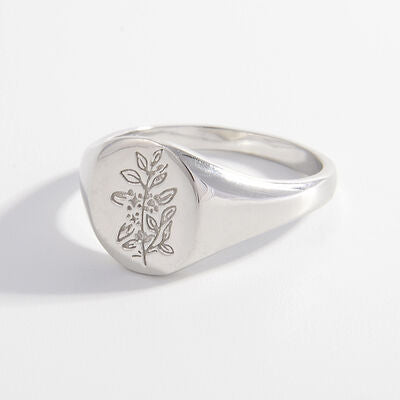 Foliage Signet Ring