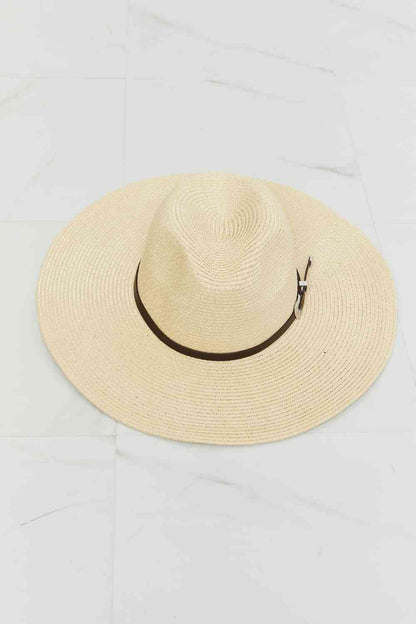 Women's Boho Summer Straw Fedora Hat